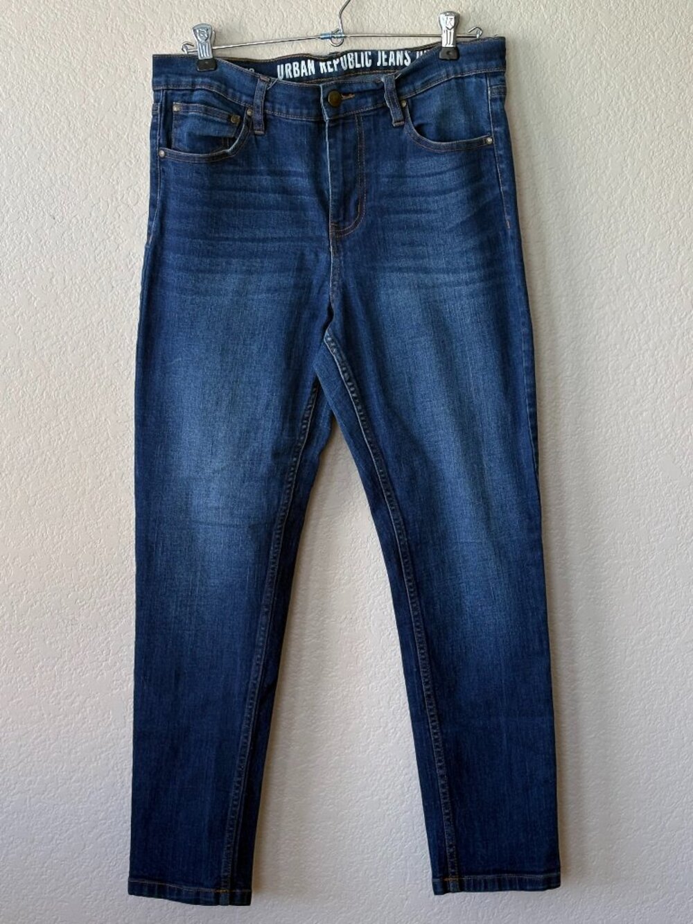 Urban Republic Jeans Womens 12 Skinny Stretch Blue Cropped 26" Inseam